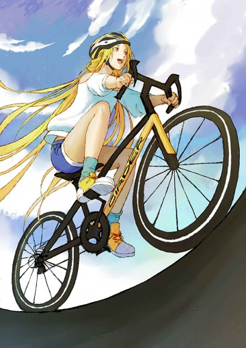 【自行车越野赛广告画定制】