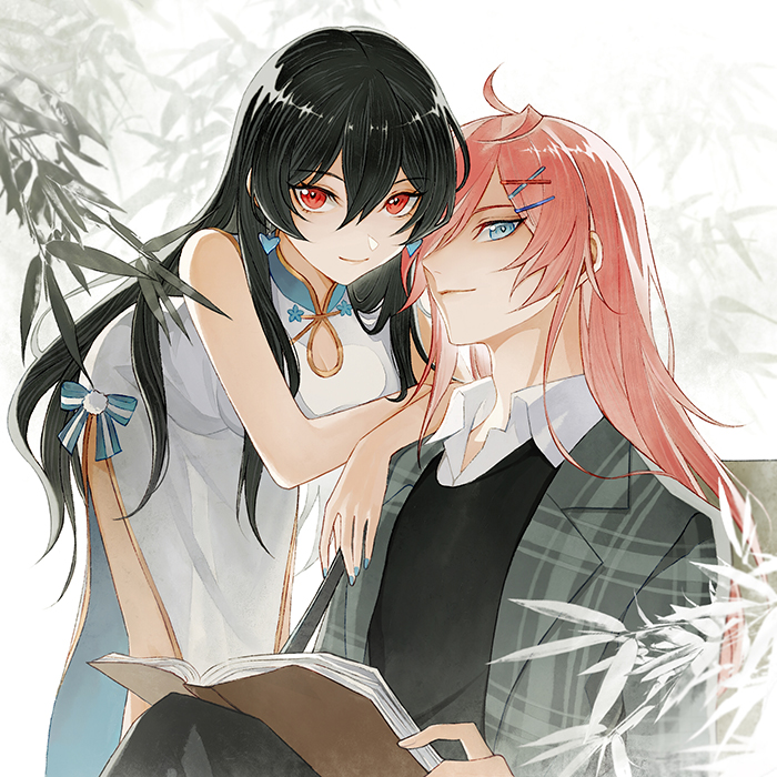 粉毛x蓝心（稿xiao.jpg